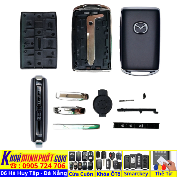 Vỏ chìa khoá Mazda 2 3 6 CX5 CX8 CX9 CX3 CX30 V982 Làm Chìa Khoá xe Ô Tô Đà Nẵng Sửa remote thay pin thay vỏ điều khiển xe hơi - Minh Phát Smartkey Vỏ chìa khoá Mazda 2 3 6 CX5 CX8 CX9 CX3 CX30 V982 Làm Chìa Khoá xe Ô Tô Đà Nẵng Sửa remote thay pin thay vỏ điều khiển xe hơi - Minh Phát Smartkey