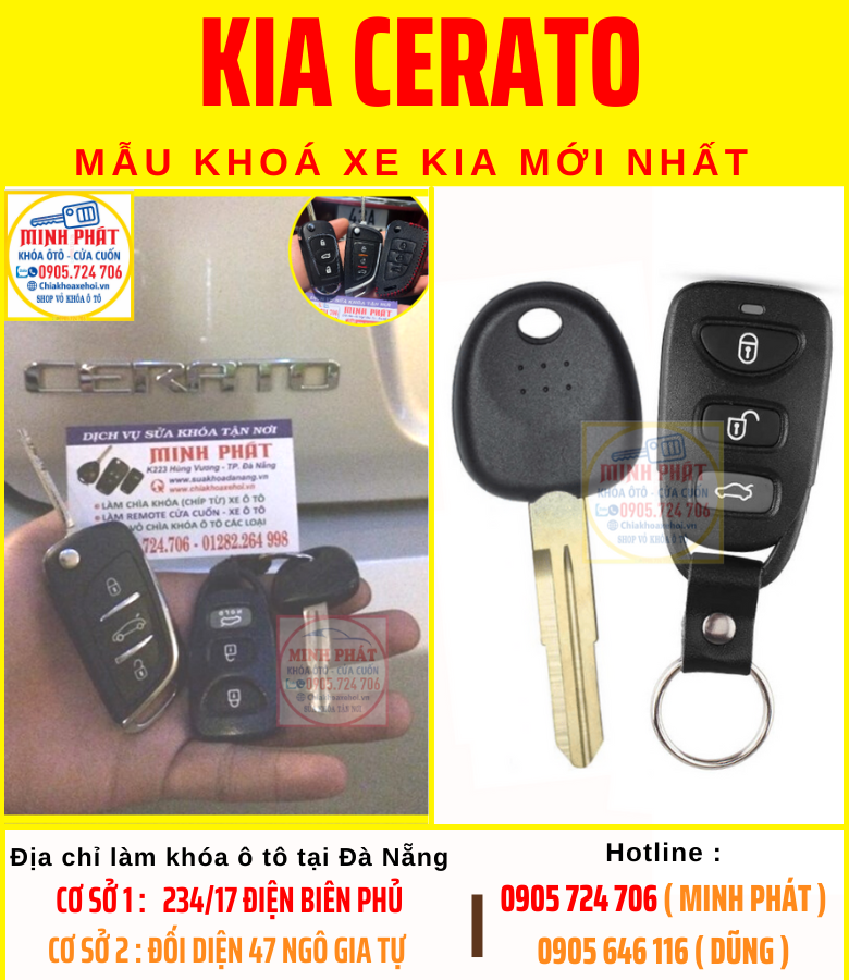 Độ chìa khóa Gập xe Kia Cerato tại Đà Nẵng