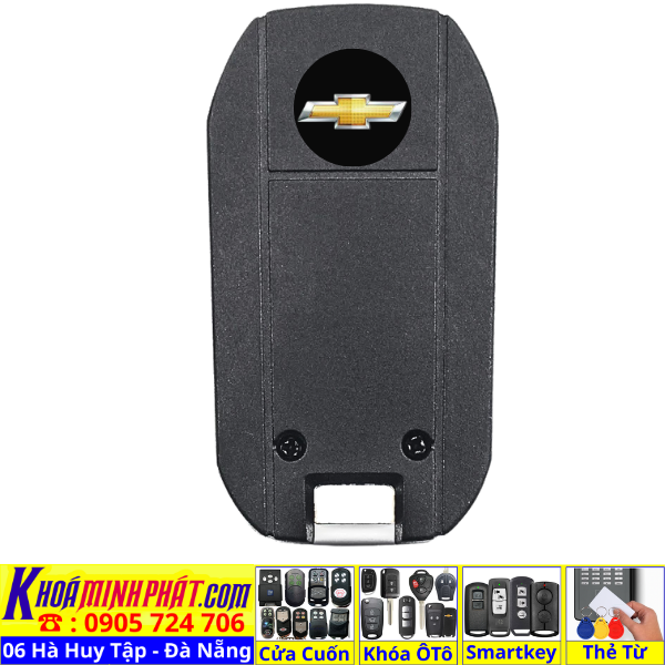 Vỏ Chìa Khoá Chevrolet Captiva mẫu Độ gập V15 Làm Chìa Khoá xe Ô Tô Đà Nẵng Sửa remote thay pin thay vỏ điều khiển xe hơi - Minh Phát Smartkey
