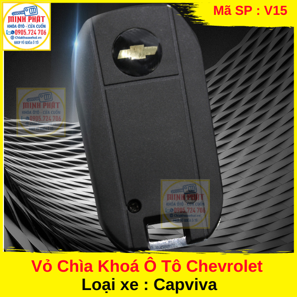 vỏ remote xe ô tô Chevrolet Captiva V15