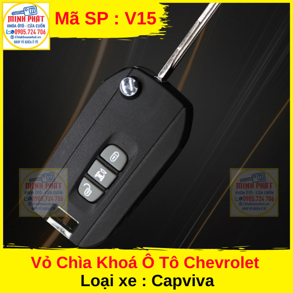 Hình ảnh vỏ remote xe ô tô Chevrolet Captiva V15