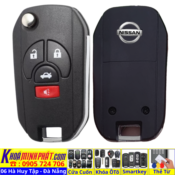 Vỏ Độ Gập Chìa Khoá Xe Nissan Navara, Navara NP300, Navara EL, Navara VL, Terra, Terra V62, X-Trail, X-Trail T32, Sunny, Almera, Livina, Teana, Sylphy, Juke, Patrol, Murano, Frontier - Làm Chìa Khoá xe Ô Tô Đà Nẵng Sửa remote thay pin thay vỏ điều khiển xe hơi - Minh Phát Smartkey Vỏ Độ Gập Chìa Khoá Xe Nissan Navara, Navara NP300, Navara EL, Navara VL, Terra, Terra V62, X-Trail, X-Trail T32, Sunny, Almera, Livina, Teana, Sylphy, Juke, Patrol, Murano, Frontier - Làm Chìa Khoá xe Ô Tô Đà Nẵng Sửa remote thay pin thay vỏ điều khiển xe hơi - Minh Phát Smartkey