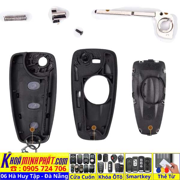 Vỏ Chìa Khoá remote xe Ford Ranger, Tourneo V21 Làm Chìa Khoá xe Ô Tô Đà Nẵng Sửa remote thay pin thay vỏ điều khiển xe hơi - Minh Phát Smartkey