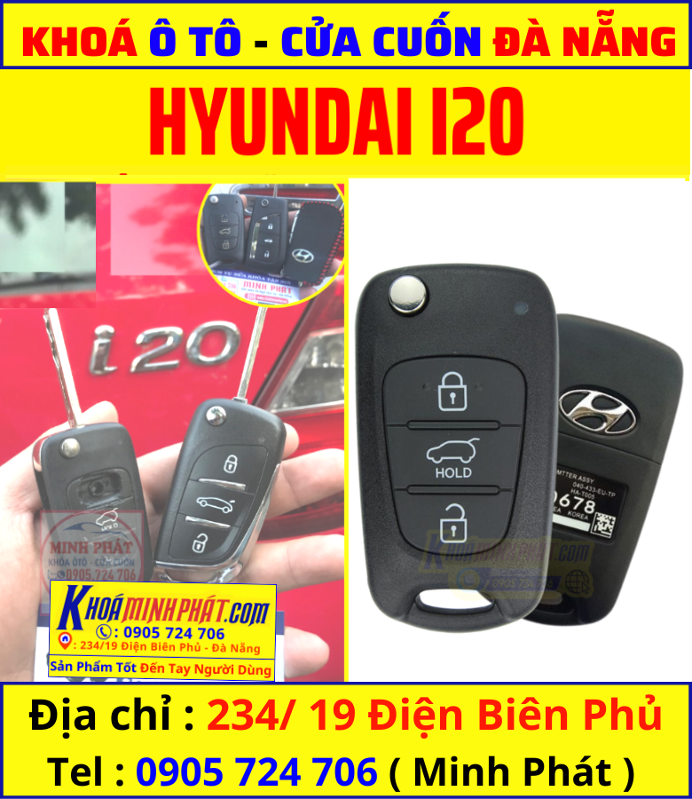 Làm Chìa Khóa Ô tô Đà Nẵng Hyundai I20