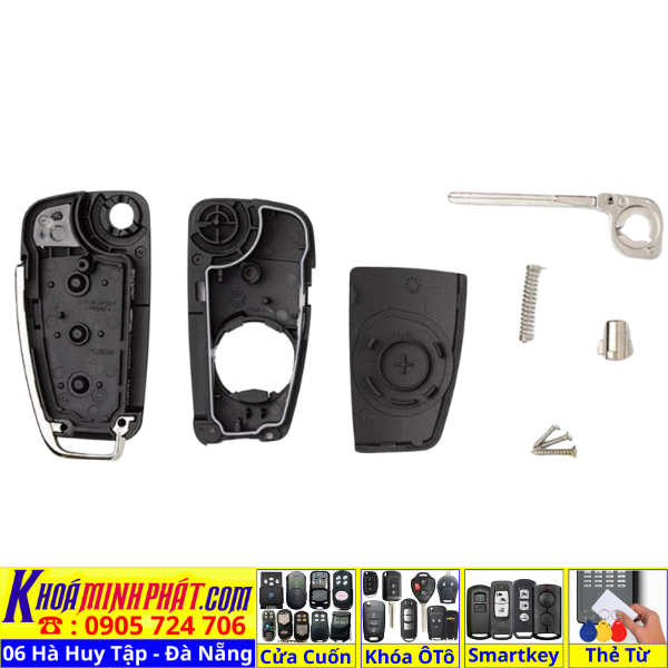 Vỏ Chìa khoá smartkey cho Audi A3 A4 A5 A6 A7 A8 Q2 Q3 Q4 Q5 Q7 Q8 V951 - Làm Chìa Khoá xe Ô Tô Đà Nẵng Sửa remote thay pin thay vỏ điều khiển xe hơi - Minh Phát Smartkey