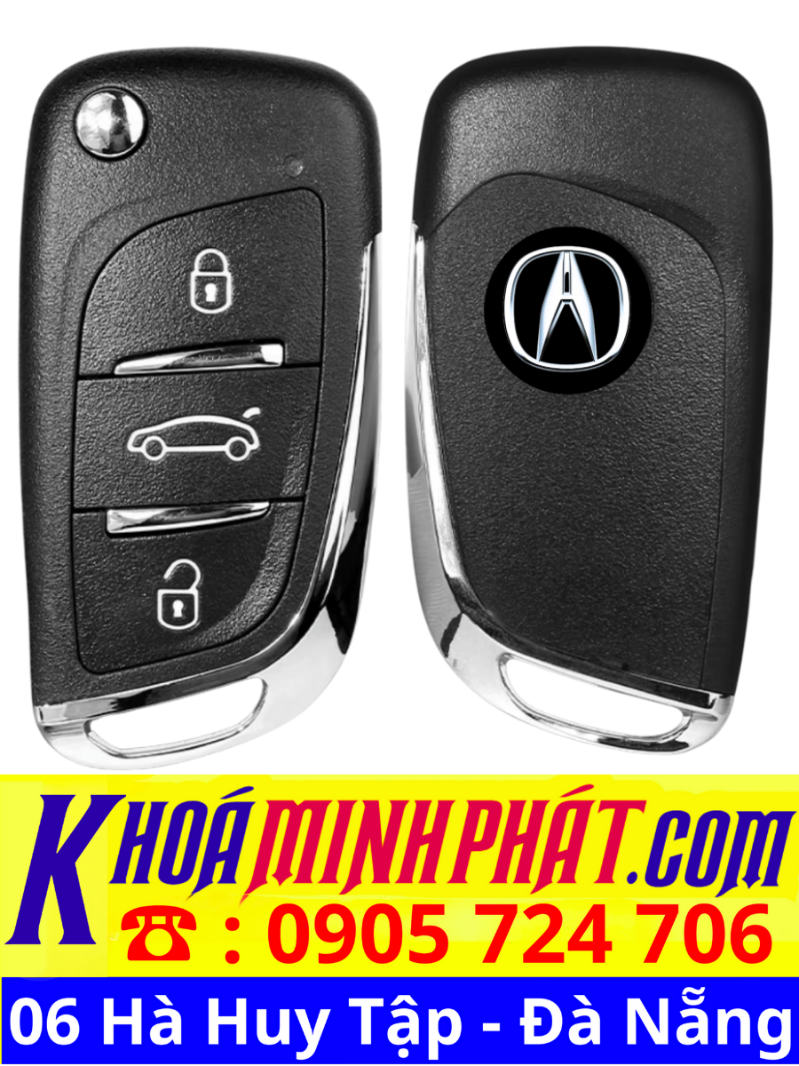 Chìa khóa điều khiển học lệnh xe ô tô Acura MDX mẫu mới V11 Thay pin chìa khóa xe ô tô tại Đà Nẵng Minh Phát Smartkey
