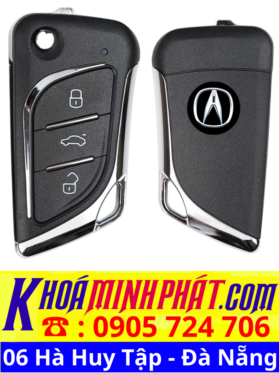 Chìa khóa điều khiển học lệnh xe ô tô xe Acura MDX mẫu V17 Sửa khóa xe ô tô tại Đà Nẵng Minh Phát Smartkey