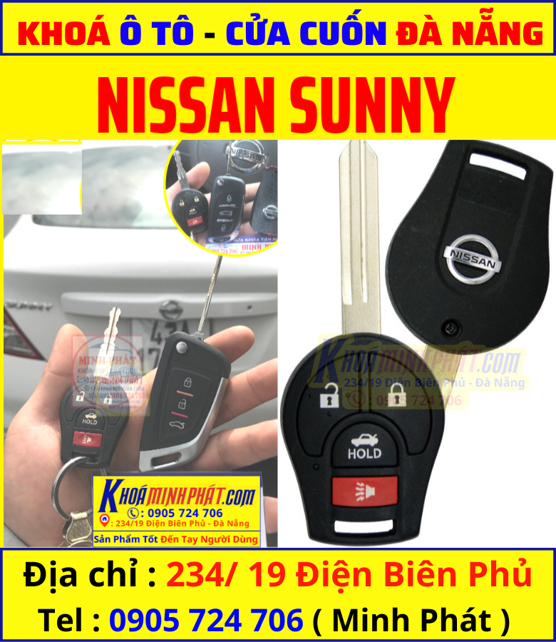 Chìa Khóa Thông Minh Nissan Sunny  Chìa Khóa Ô Tô HiKi