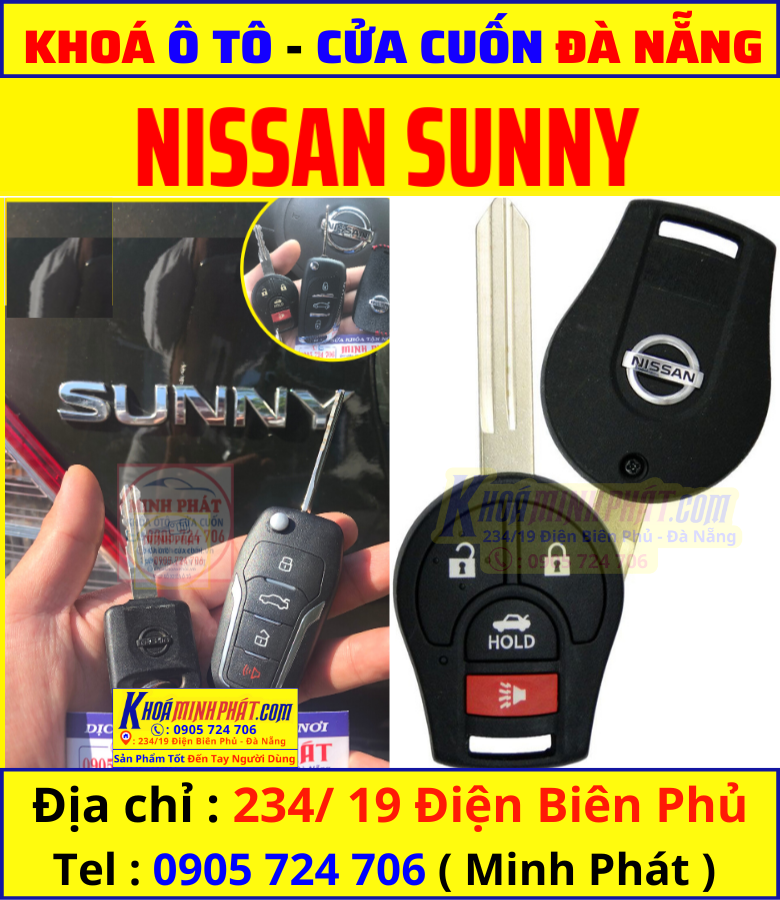 Làm Khóa xe Ô Tô Đà Nẵng Nissan Sunny