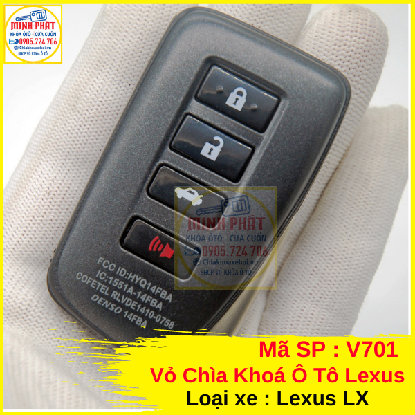 Vỏ chìa khóa xe Ô Tô Lexus LX, RX