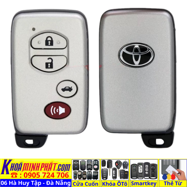 Vỏ Chìa Khóa 4 Nút Bấm Cho Xe Toyota Camry 2.5 Aurion Avalon Landcruiser Camry Highlander Rav4 V78 Làm Chìa Khoá xe Ô Tô Đà Nẵng Sửa remote thay pin thay vỏ điều khiển xe hơi - Minh Phát Smartkey