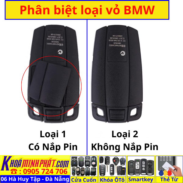 Vỏ Chìa Khóa xe ô tô BMW 3B E90 E91 E60 E87 E92 E89 1 5 3 6 Series V960 Làm Chìa Khoá xe Ô Tô Đà Nẵng Sửa remote thay pin thay vỏ điều khiển xe hơi - Minh Phát Smartkey