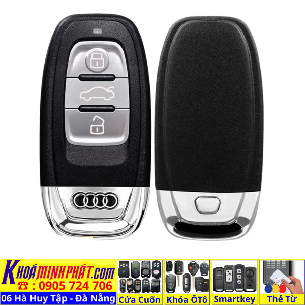 Vỏ Chìa khoá xe ô tô Audi A1 A2 A3 A4 A5 A6 A7 A8 Q3 Q7 V950 Làm Chìa Khoá xe Ô Tô Đà Nẵng Sửa remote thay pin thay vỏ điều khiển xe hơi - Minh Phát Smartkey