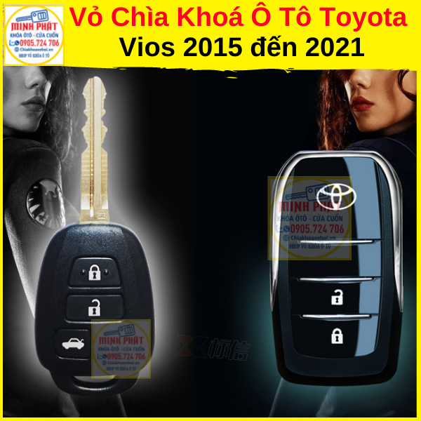 vỏ remote xe Toyota Vios 2015 - 2020