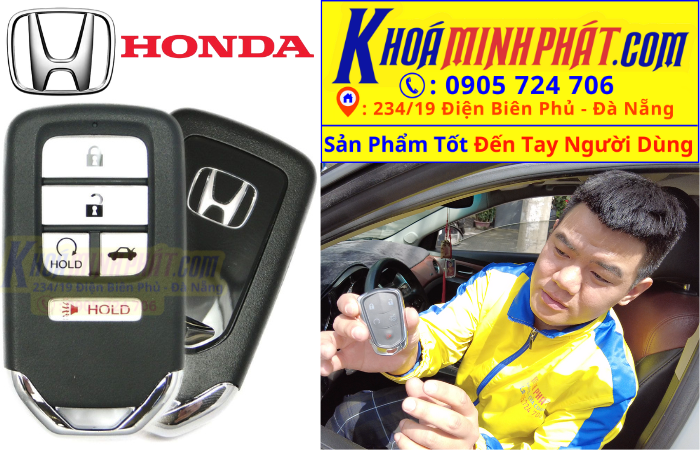 Làm chìa khoá xe ô tô tại Đà Nẵng Honda