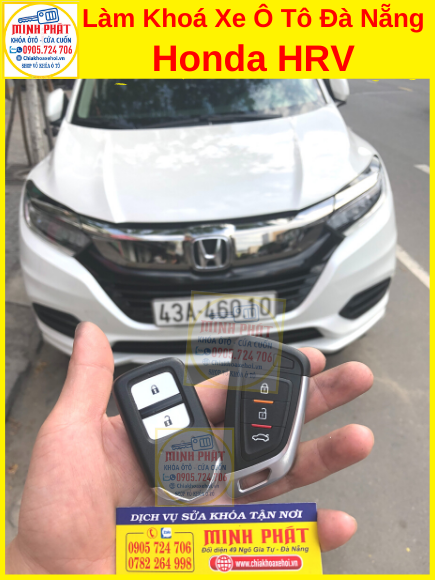 Sao Chép chìa khoá xe HRV tại đà nẵng Sao Chép remote xe HRV tại đà nẵng