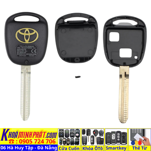Vỏ Chìa Khoá xe Toyota Land Cruiser [Chính Hãng] V76 Làm Chìa Khoá xe Ô Tô Đà Nẵng Sửa remote thay pin thay vỏ điều khiển xe hơi - Minh Phát Smartkey