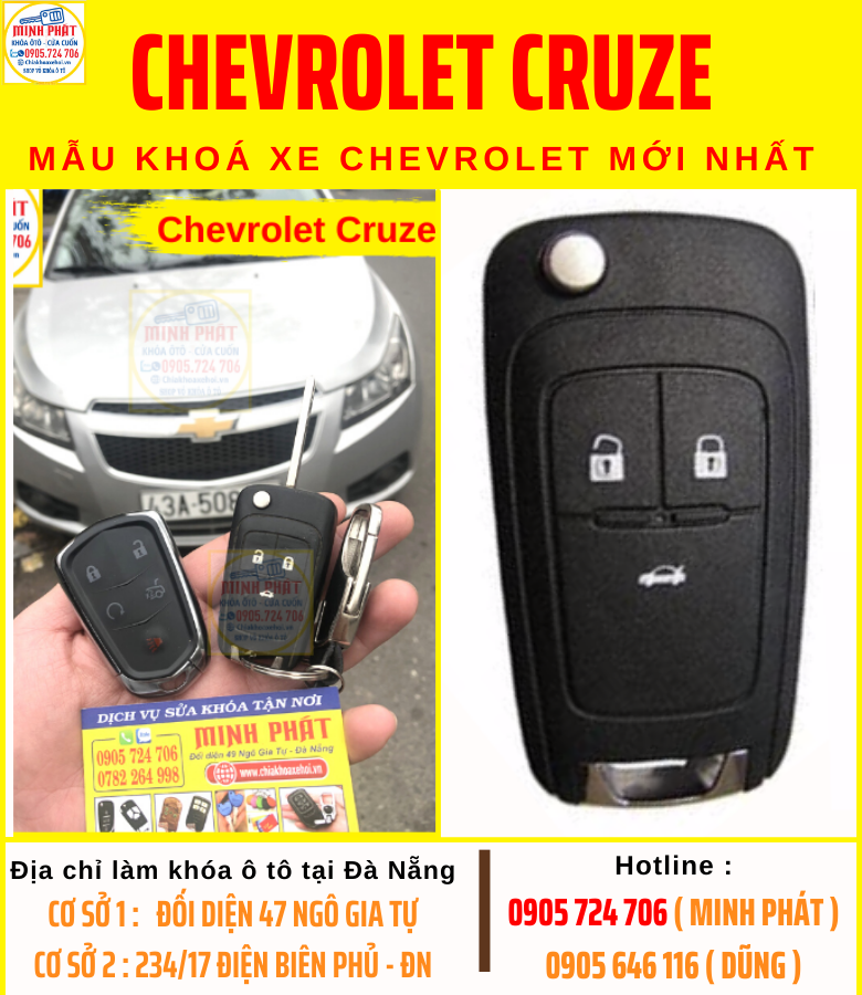 làm chìa khoá xe ô tô chevrolet cruze làm chìa khoá xe ô tô chevrolet cruze tại đà nẵng