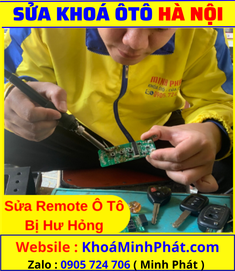 Sửa khoá remote xe ô tô tại Hà Nội