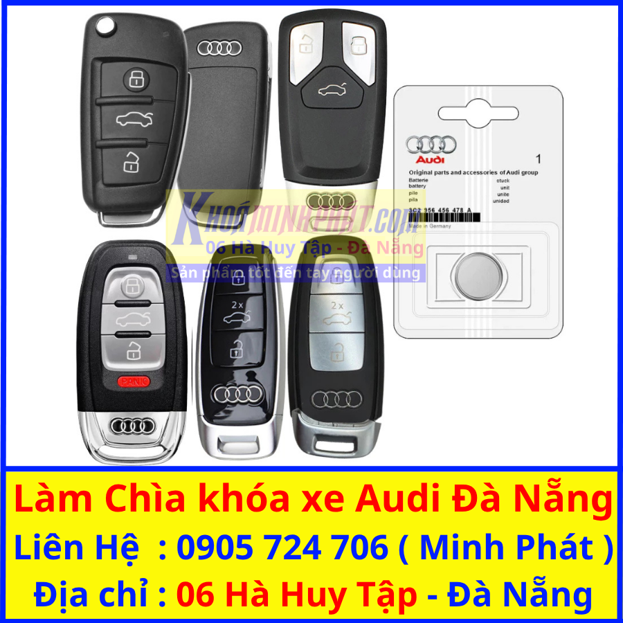 Làm chìa khóa xe ô tô Audi tại Đà Nẵng - Làm Chìa Khoa Smartkey Minh Phát Sửa Khoá Làm chìa khóa xe ô tô Audi tại Đà Nẵng - Làm Chìa Khoa Smartkey Minh Phát Sửa Khoá