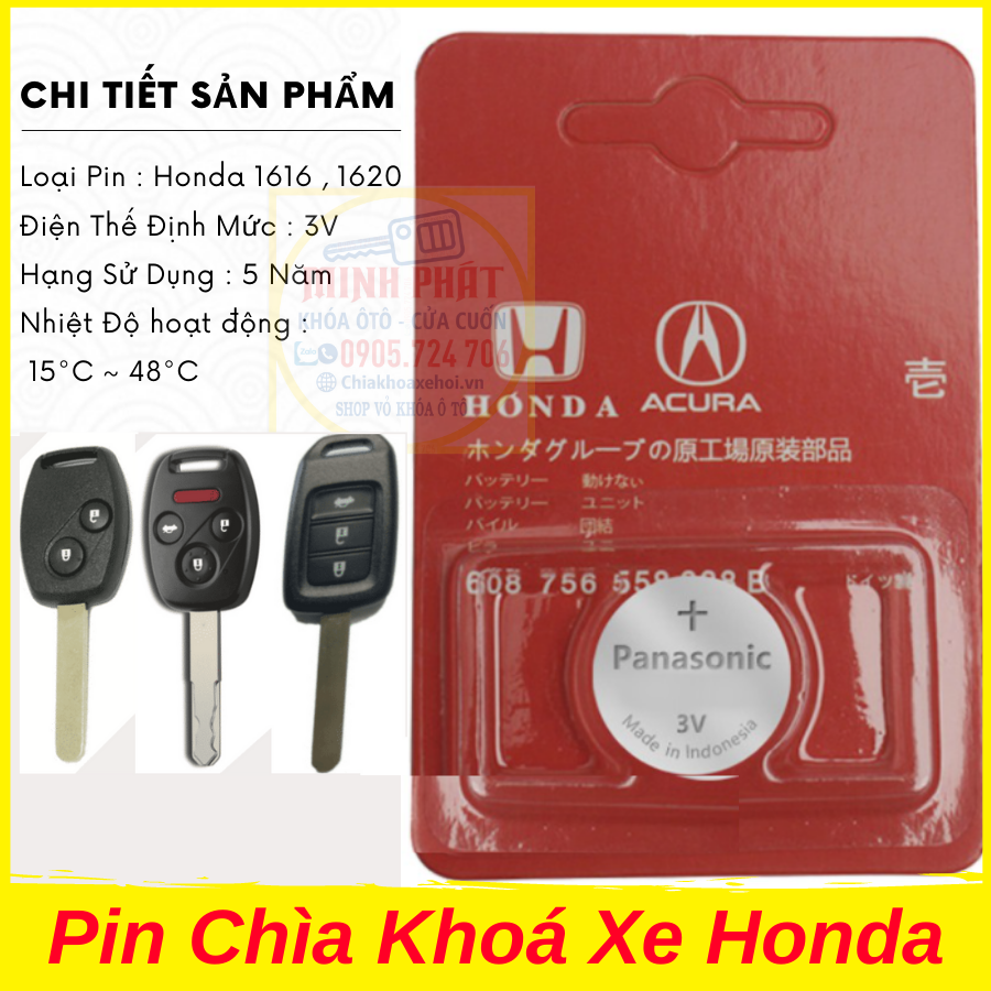 Thay pin điều khiển xe ô tô tại Đà Nẵng Honda Civic