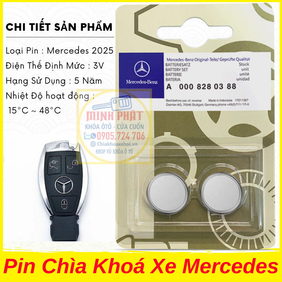 Thay pin điều khiển xe ô tô tại Đà Nẵng Mercedes