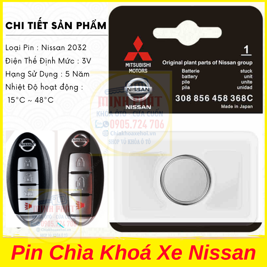 Thay pin chìa khóa xe ô tô tại Đà Nẵng Nissan