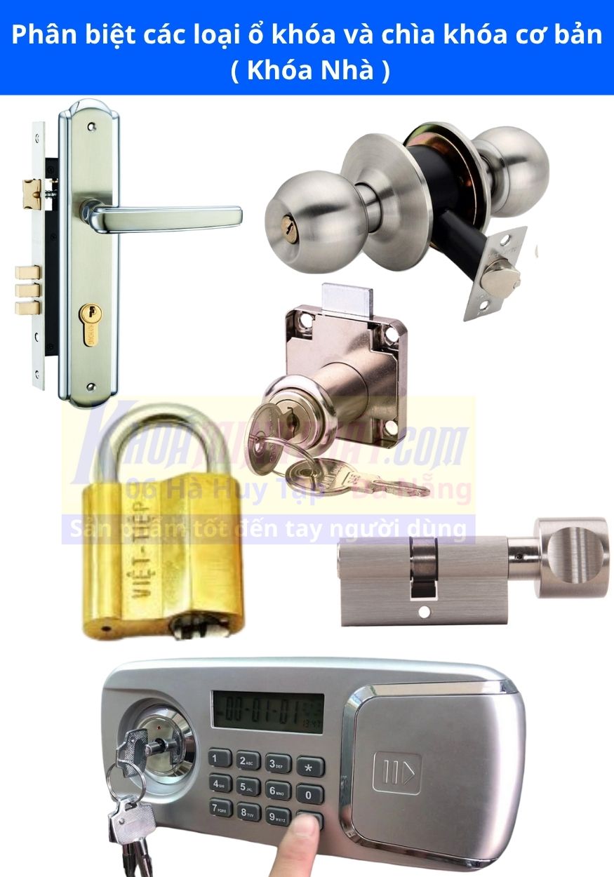 Học Nghề Sửa Khóa Phân biệt các loại ổ khóa trên thị trường Học Nghề Sửa Khóa Phân biệt các loại ổ khóa trên thị trường
