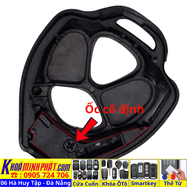 Vỏ Chìa Khoá Xe Toyota Camry, Fortuner, Innova, Vios, Hilux, Altis, Corolla, Yaris, Avanza, Veloz – Mẫu V73 Làm Chìa Khoá xe Ô Tô Đà Nẵng Sửa remote thay pin thay vỏ điều khiển xe hơi - Minh Phát Smartkey