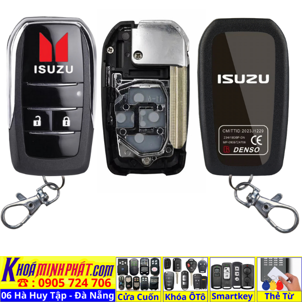 Vỏ chìa Khóa độ gập nâng cấp remote cho xe Isuzu Dmax, Mux V990 V991 D-max Mu-x - Làm Chìa Khoá xe Ô Tô Đà Nẵng Sửa remote thay pin thay vỏ điều khiển xe hơi - Minh Phát Smartkey Vỏ chìa Khóa độ gập nâng cấp remote cho xe Isuzu Dmax, Mux V990 V991 D-max Mu-x - Làm Chìa Khoá xe Ô Tô Đà Nẵng Sửa remote thay pin thay vỏ điều khiển xe hơi - Minh Phát Smartkey