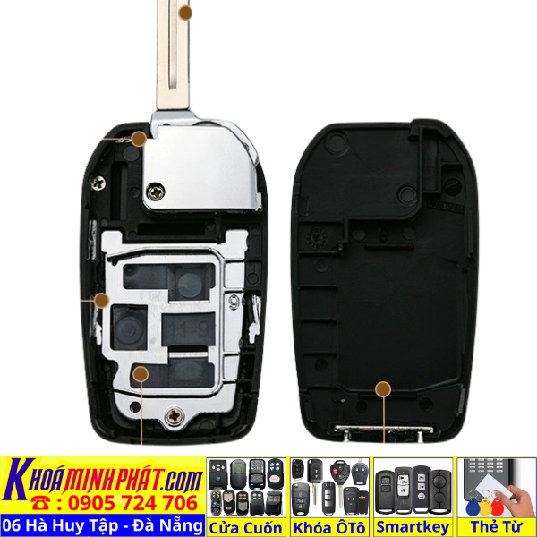 Vỏ Chìa khoá độ gập xe Lexus LX470, RX350, GX470 V706 Làm Chìa Khoá xe Ô Tô Đà Nẵng Sửa remote thay pin thay vỏ điều khiển xe hơi - Minh Phát Smartkey