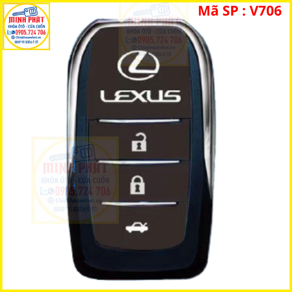 Vỏ Độ gập Chìa khoá xe Lexus 1 Vỏ Độ gập Chìa khoá xe Lexus 2