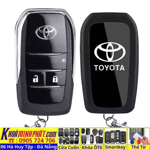 Vỏ độ gập chìa khoá xe Toyota Wigo, Avanza V707Làm Làm Chìa Khoá xe Ô Tô Đà Nẵng Sửa remote thay pin thay vỏ điều khiển xe hơi - Minh Phát Smartkey