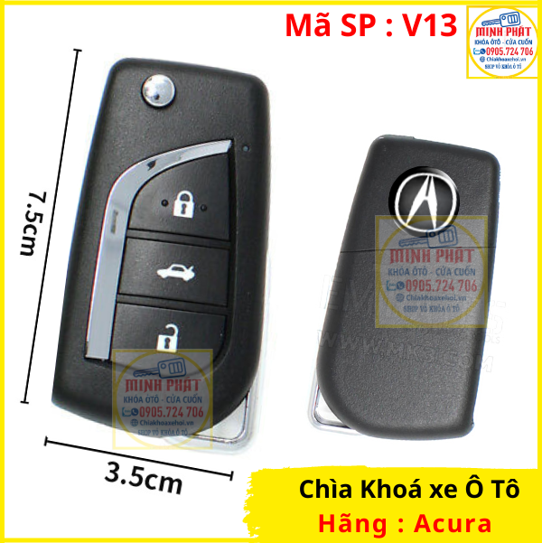 Chìa khoá xe Ô tô Acura MDX 2