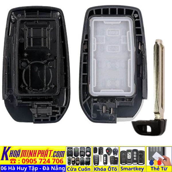 Vỏ nâng cấp chìa khoá Toyota Camry, Fortuner, Land Cruiser, Hilux Venza V708 Làm Chìa Khoá xe Ô Tô Đà Nẵng Sửa remote thay pin thay vỏ điều khiển xe hơi - Minh Phát Smartkey