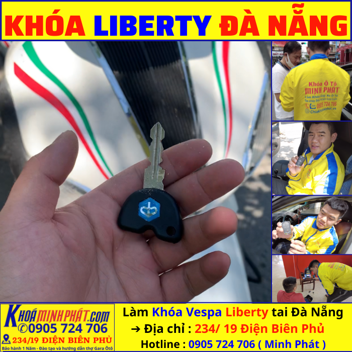 Làm chìa khóa xe Liberty tại Đà Nẵng