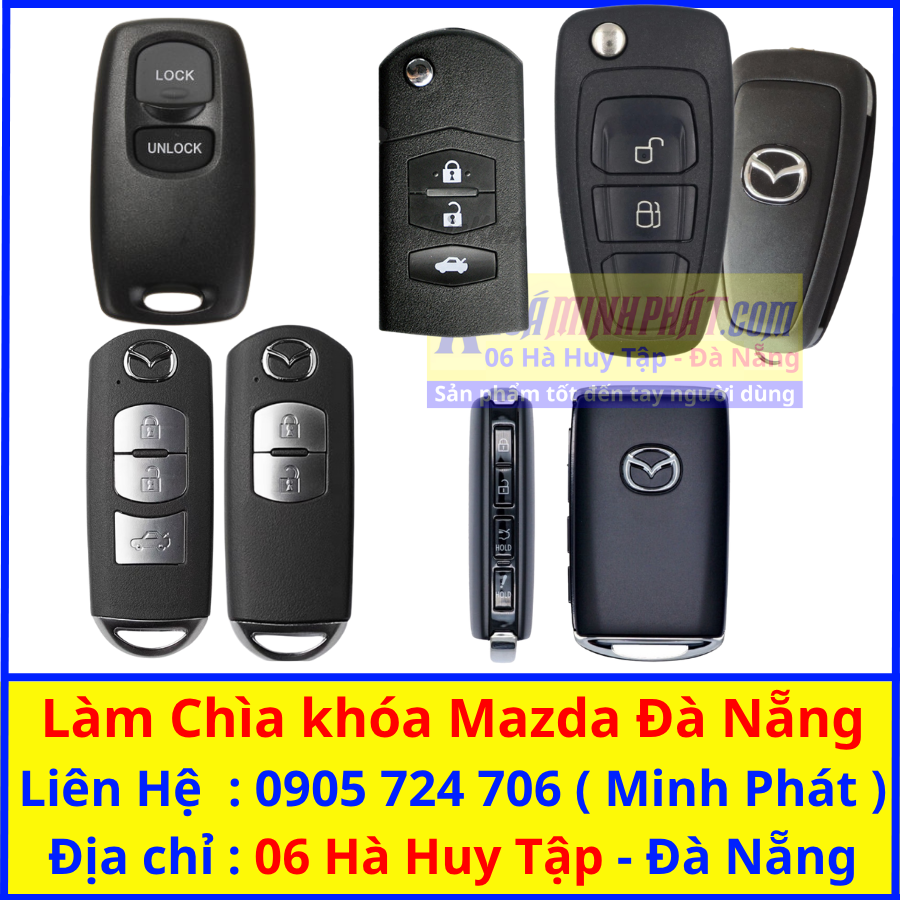Làm chìa khóa xe Mazda tại Đà Nẵng