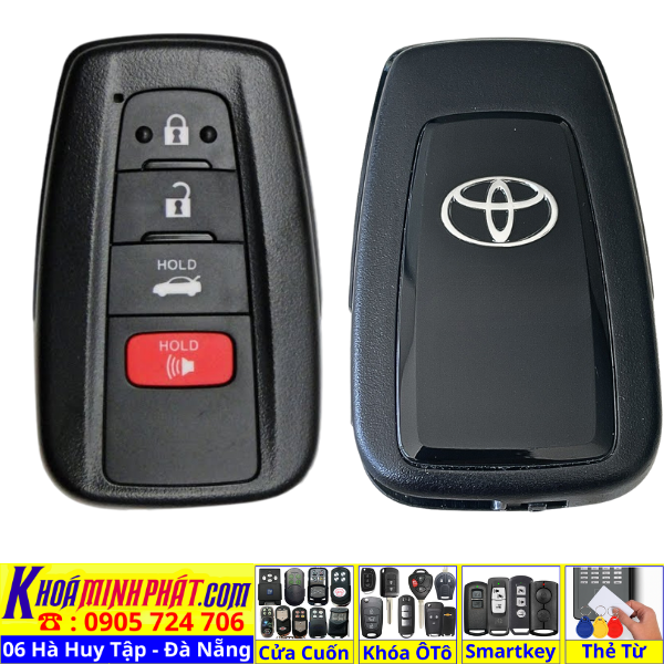 Vỏ chìa khoá smartkey Camry 2019 2025 Vios, Wigo, Yaris Cross, Corolla Altis, Corolla Cross, Camry, Innova, Avanza Premio, Veloz Cross, Fortuner, Hilux, Land Cruiser Prado, Land Cruiser 300, Alphard, Raize, RAV4, Venza, Highlander Mẫu V77 Làm Chìa Khoá xe Ô Tô Đà Nẵng Sửa remote thay pin thay vỏ điều khiển xe hơi - Minh Phát Smartkey Vỏ chìa khoá smartkey Camry 2019 2025 Vios, Wigo, Yaris Cross, Corolla Altis, Corolla Cross, Camry, Innova, Avanza Premio, Veloz Cross, Fortuner, Hilux, Land Cruiser Prado, Land Cruiser 300, Alphard, Raize, RAV4, Venza, Highlander Mẫu V77 Làm Chìa Khoá xe Ô Tô Đà Nẵng Sửa remote thay pin thay vỏ điều khiển xe hơi - Minh Phát Smartkey