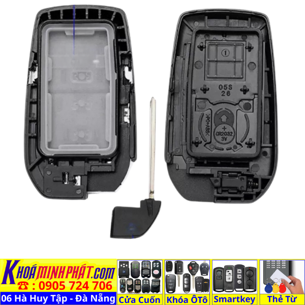 Vỏ Chìa Khóa Smartkey Toyota V709 cho Camry Altis Fortuner Innova Vios Hilux Land Cruiser Parodo V709.4 (thường) Làm Chìa Khoá xe Ô Tô Đà Nẵng Sửa remote thay pin thay vỏ điều khiển xe hơi - Minh Phát Smartkey Vỏ Chìa Khóa Smartkey Toyota V709 cho Camry Altis Fortuner Innova Vios Hilux Land Cruiser Parodo V709.4 (thường) Làm Chìa Khoá xe Ô Tô Đà Nẵng Sửa remote thay pin thay vỏ điều khiển xe hơi - Minh Phát Smartkey